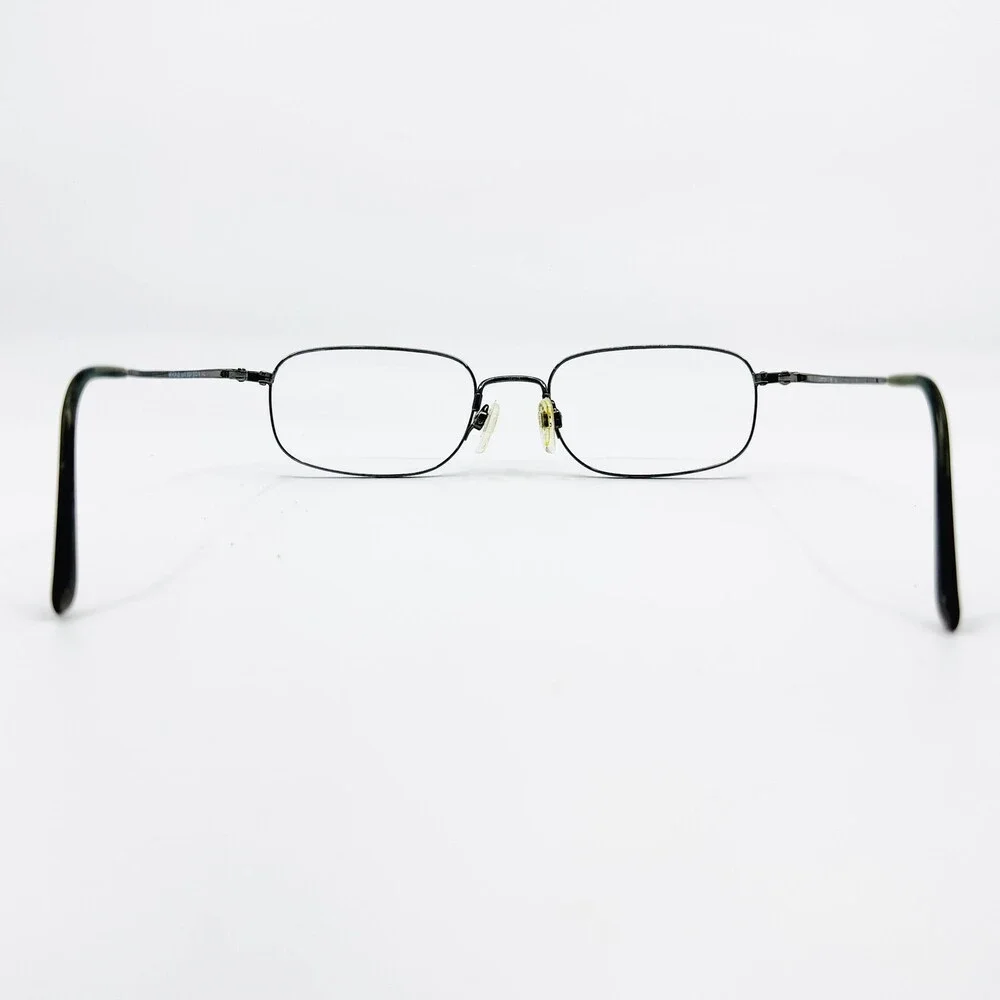 Luxottica Memorize 6502 Eyeglasses Mens Pewter Metal Rectangular 53-19-140